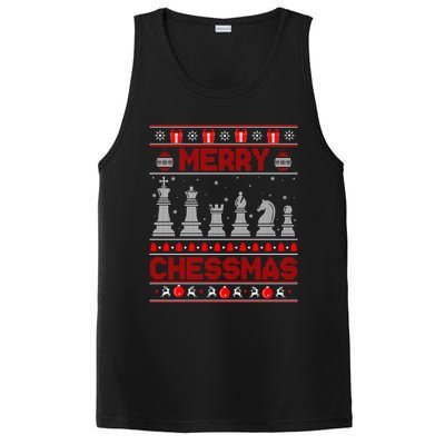 Chess Player Merry Chessmas Christmas Ugly Sweater Great Gift PosiCharge Competitor Tank