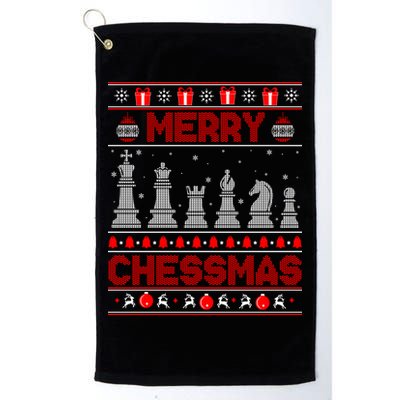 Chess Player Merry Chessmas Christmas Ugly Sweater Great Gift Golf Towel