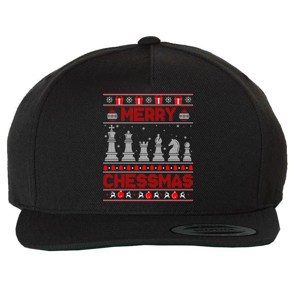 Chess Player Merry Chessmas Christmas Ugly Sweater Great Gift Wool Snapback Cap
