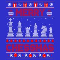 Chess Player Merry Chessmas Christmas Ugly Sweater Great Gift Button