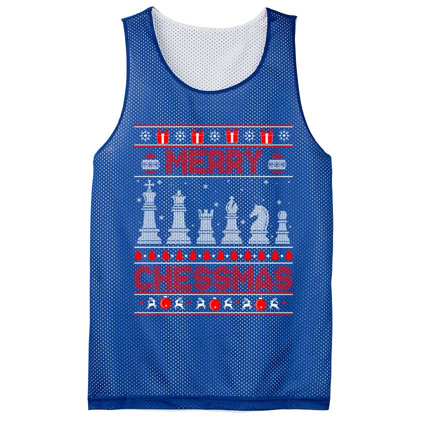 Chess Player Merry Chessmas Christmas Ugly Sweater Great Gift Mesh Reversible Basketball Jersey Tank