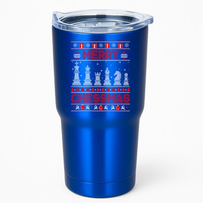Chess Player Merry Chessmas Christmas Ugly Sweater Great Gift Tumbler