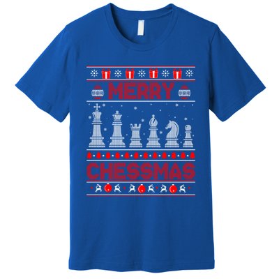 Chess Player Merry Chessmas Christmas Ugly Sweater Great Gift Premium T-Shirt