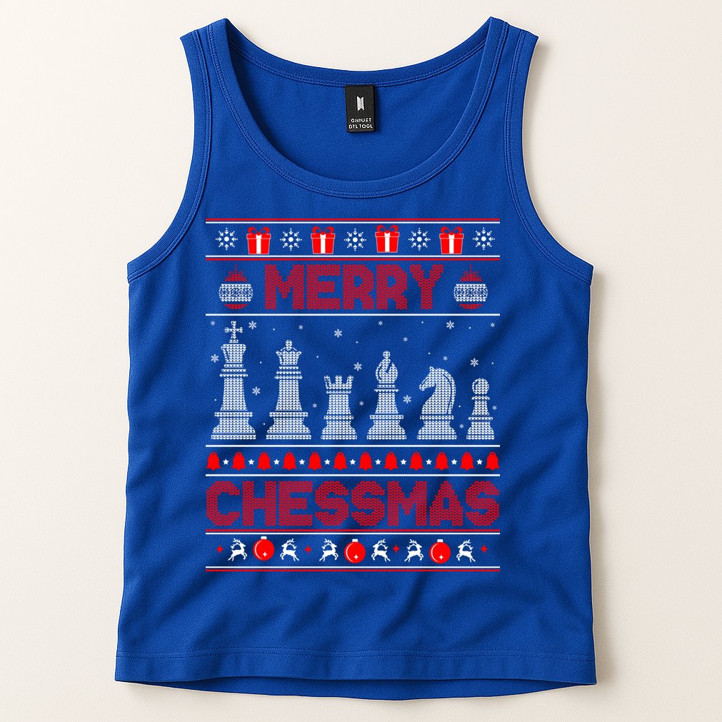 Chess Player Merry Chessmas Christmas Ugly Sweater Great Gift Tank Top