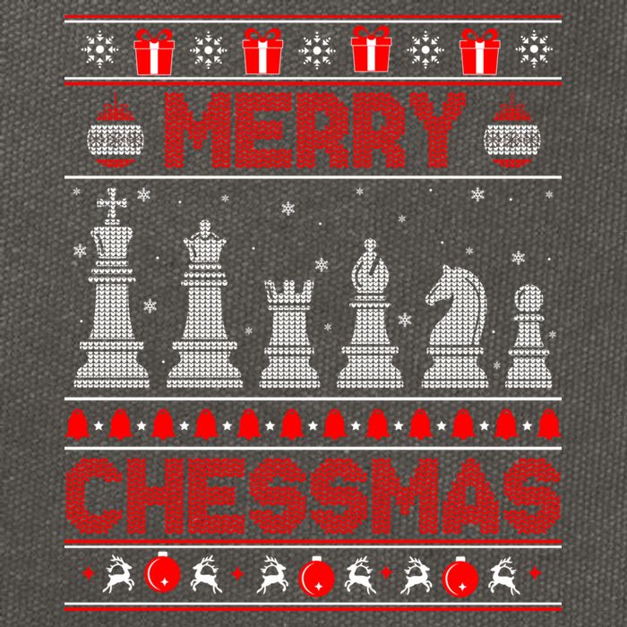 Chess Player Merry Chessmas Christmas Ugly Sweater Great Gift Cotton Canvas Backpack