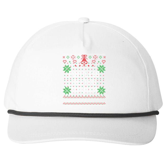 Christmas Pointless Meeting Survivor Ugly Office Snapback Five-Panel Rope Hat