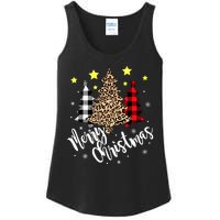 Christmas Pajamas Matching Xmas Merry Christmas Tree Leopad Gift Ladies Essential Tank