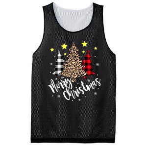 Christmas Pajamas Matching Xmas Merry Christmas Tree Leopad Gift Mesh Reversible Basketball Jersey Tank