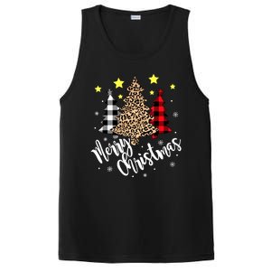 Christmas Pajamas Matching Xmas Merry Christmas Tree Leopad Gift PosiCharge Competitor Tank