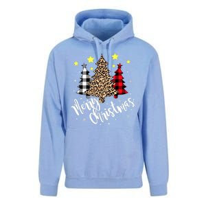 Christmas Pajamas Matching Xmas Merry Christmas Tree Leopad Gift Unisex Surf Hoodie