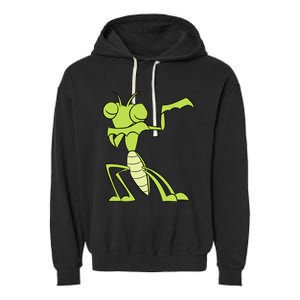 Cute Praying Mantis In A Insect Praying Mantis Garment-Dyed Fleece Hoodie