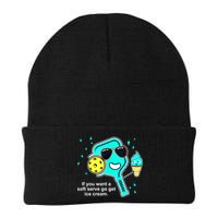 Cute Pickleball Meme If You Want A Soft Serve Go Get Ice Cream Gift Beanie