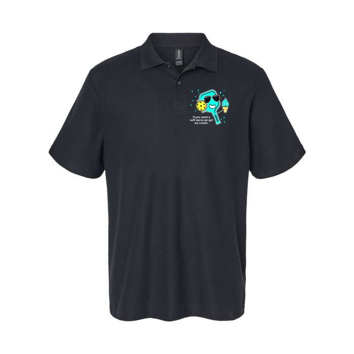 Cute Pickleball Meme If You Want A Soft Serve Go Get Ice Cream Gift Polo