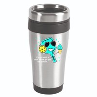 Cute Pickleball Meme If You Want A Soft Serve Go Get Ice Cream Gift 16oz Travel Tumbler