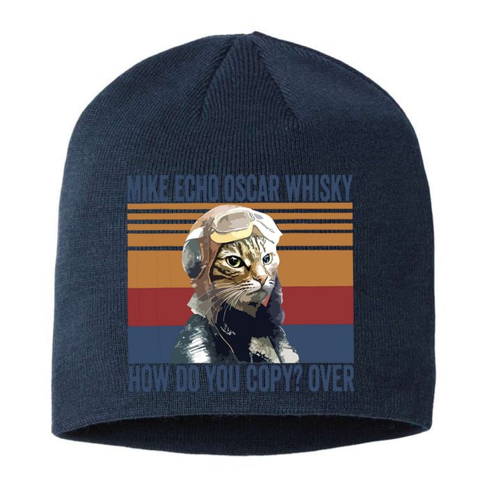 Cat Pilot Mike Echo Oscar Whisky How Do You Copy Sustainable Beanie