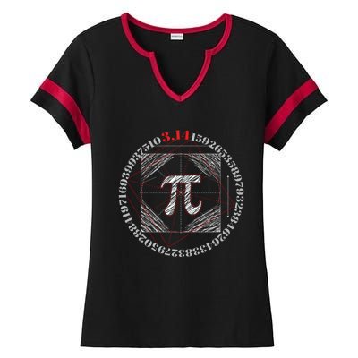 Cool Pi March 14 Math Day Mathematics Happy Pi Day Gift Ladies Halftime Notch Neck Tee