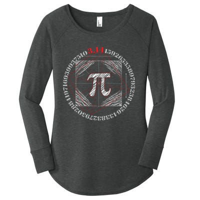 Cool Pi March 14 Math Day Mathematics Happy Pi Day Gift Women's Perfect Tri Tunic Long Sleeve Shirt