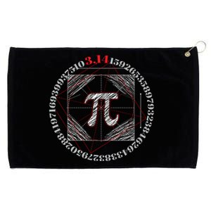 Cool Pi March 14 Math Day Mathematics Happy Pi Day Gift Grommeted Golf Towel