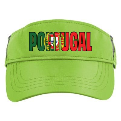 Cool Portugal Mashup Word Flag Adult Drive Performance Visor