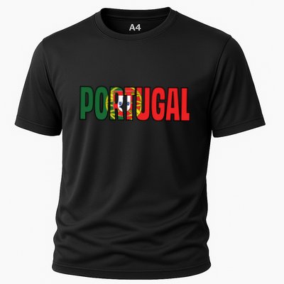 Cool Portugal Mashup Word Flag Performance Shirt