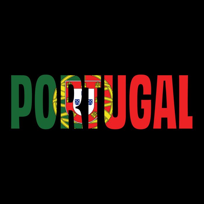Cool Portugal Mashup Word Flag Performance Shirt