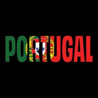 Cool Portugal Mashup Word Flag Button