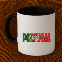 Cool Portugal Mashup Word Flag Mug