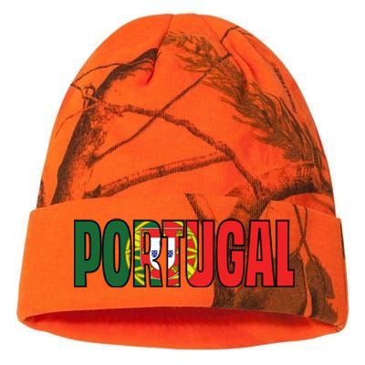 Cool Portugal Mashup Word Flag Kati Licensed 12" Camo Beanie