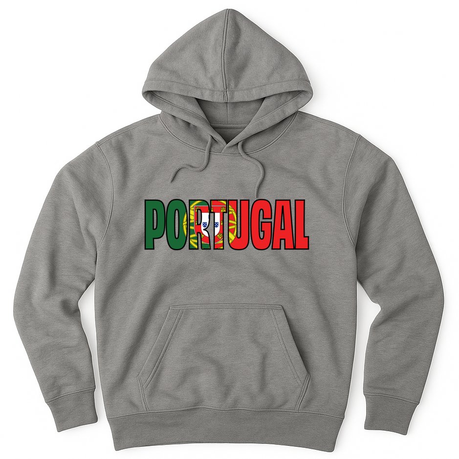 Cool Portugal Mashup Word Flag Hoodie