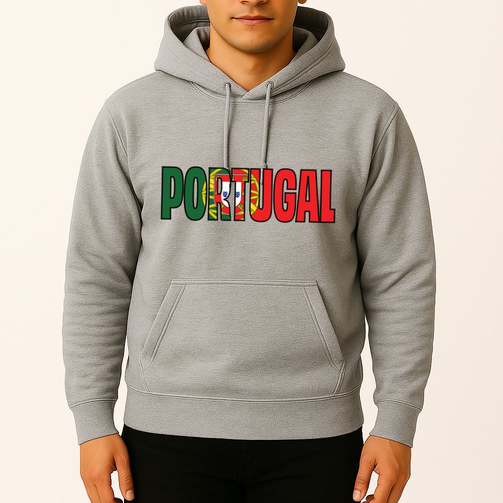 Cool Portugal Mashup Word Flag Hoodie