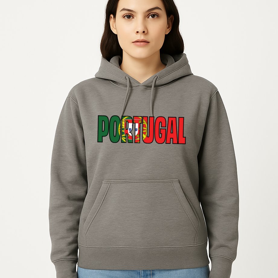 Cool Portugal Mashup Word Flag Hoodie