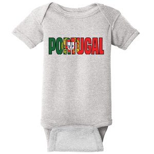 Cool Portugal Mashup Word Flag Baby Bodysuit