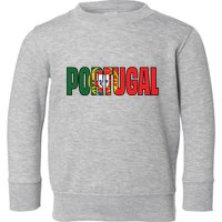 Cool Portugal Mashup Word Flag Toddler Sweatshirt