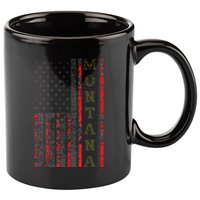Cool Patriotic Montana Usa Us Flag 11oz C Handle Ceramic Mug