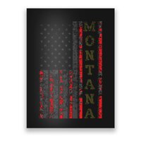 Cool Patriotic Montana Usa Us Flag Poster