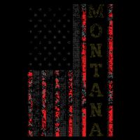 Cool Patriotic Montana Usa Us Flag Poster