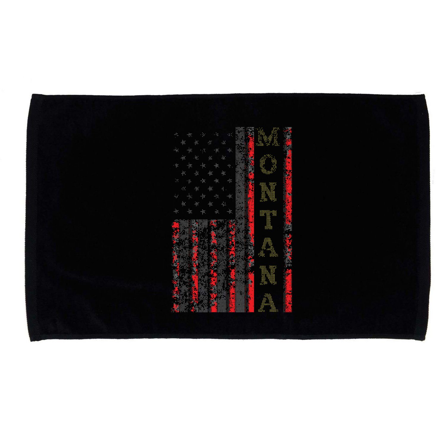 Cool Patriotic Montana Usa Us Flag Microfiber Hand Towel