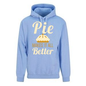 Cool Pie Makes It All Better Bakers Gift Unisex Surf Hoodie