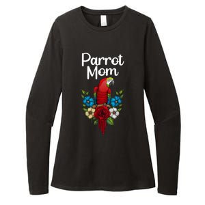 Cool Parrot Mom For Wo Girls Tropical Bird Lovers Owners Womens CVC Long Sleeve Shirt