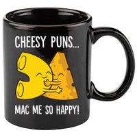 Cheesy Puns Mac Me So Happy Funny Mac And Cheese Gift 11oz C Handle Ceramic Mug