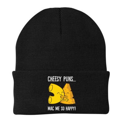 Cheesy Puns Mac Me So Happy Funny Mac And Cheese Gift Beanie