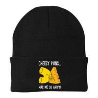 Cheesy Puns Mac Me So Happy Funny Mac And Cheese Gift Beanie