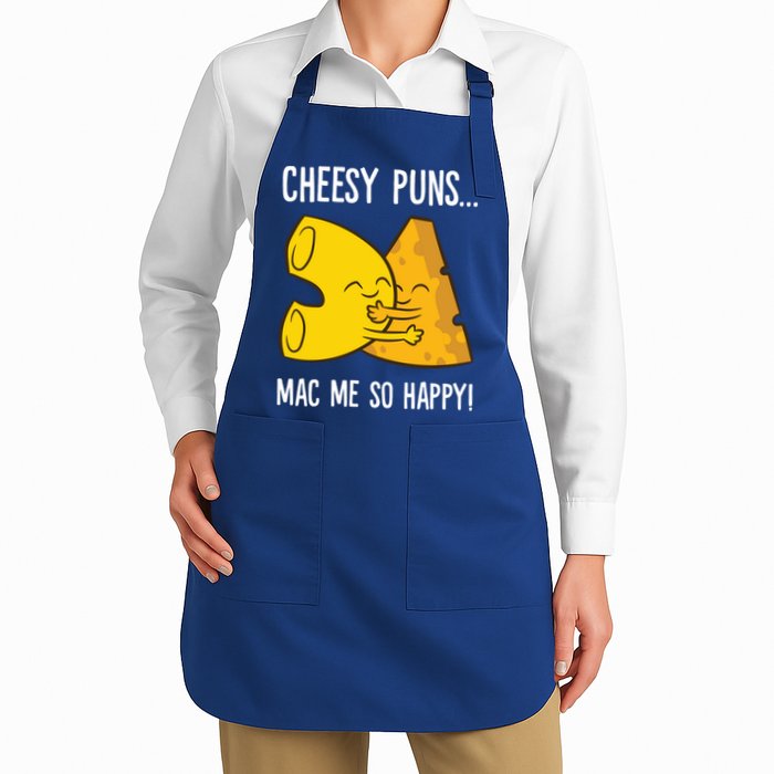 Cheesy Puns Mac Me So Happy Funny Mac And Cheese Gift Apron