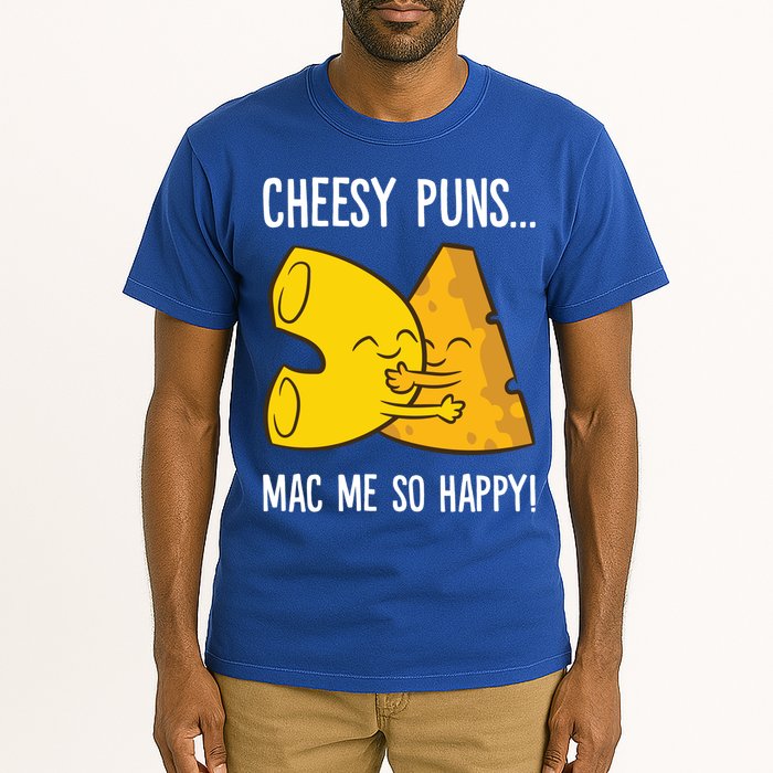 Cheesy Puns Mac Me So Happy Funny Mac And Cheese Gift Tall T-Shirt