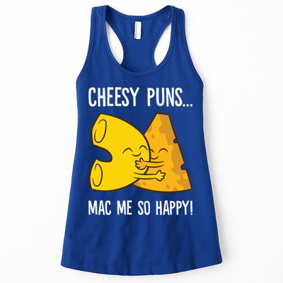 Cheesy Puns Mac Me So Happy Funny Mac And Cheese Gift Womens Tank Top
