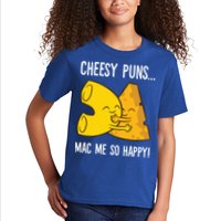 Cheesy Puns Mac Me So Happy Funny Mac And Cheese Gift Kids T-Shirt