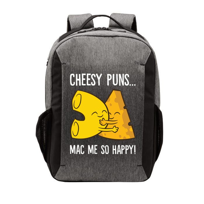 Cheesy Puns Mac Me So Happy Funny Mac And Cheese Gift Vector Backpack