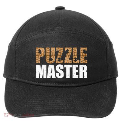 Cool Puzzle Master Jigsaw Piece Puzzle Lovers 7-Panel Snapback Hat