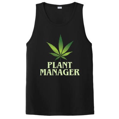 Cannabis Plant Manager Funny Marijuana Gift PosiCharge Competitor Tank