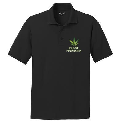 Cannabis Plant Manager Funny Marijuana Gift PosiCharge RacerMesh Polo